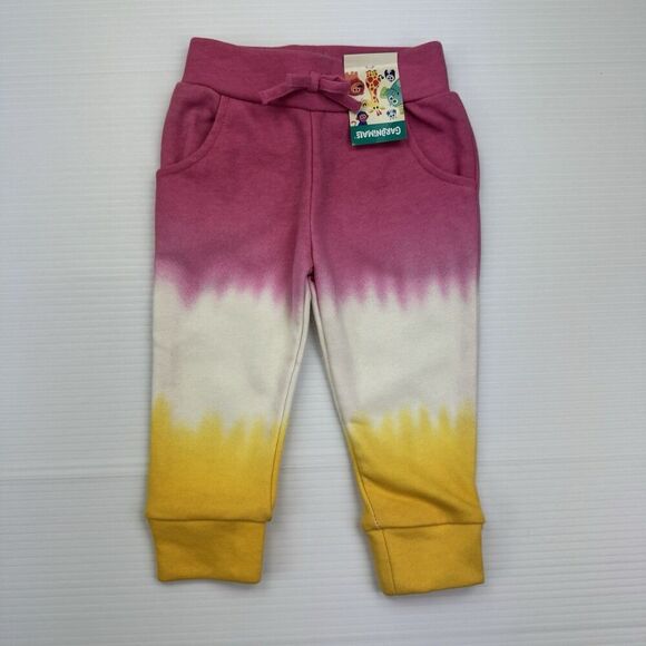 Garanimals Girl's Sweat Suit Jog Outfit Pink Yellow Tie Dye Size 12 Months - Picture 7 of 8